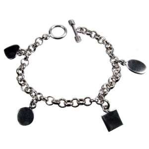  Belcher Silver Charm Bracelet: Jewelry
