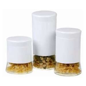  Longden Enterprises GBS3022 Flairs 4 Piece White Canister 