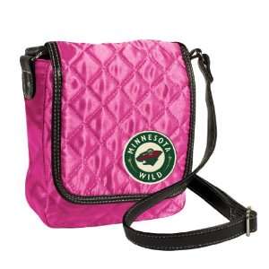  NHL Minnesota Wild Pink Quilted Purse