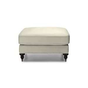   Home Bedford Ottoman, Cotton Herringbone, Natural