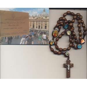   Wood Rosary Blessed by Pope Benedict XVI on 6/1/2011 