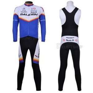  RALEIGH bib Cycling Jersey long sleeve Set(available Size 