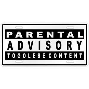  New  Parental Advisory / Togolese Content  Togo License 