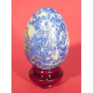  natural Afgan lapis lazuli egg lapidary 