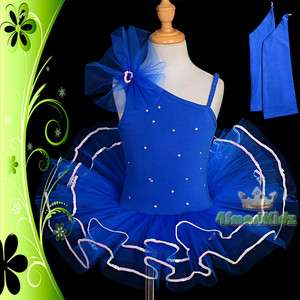 Ballet Tutu Girl Children Dance Costume Fancy Party Dress Up Size 2 7 
