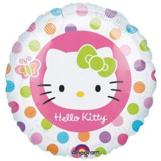 Hello Kitty Rainbow Polka Dot Foil Helium 18 Balloon £2.99