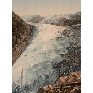  Vintage Travel Poster   Buerbrae (i.e. Buarbreen) Glacier 