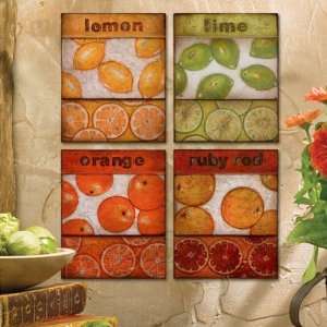  Farm Basket Italian Fruit Wall Collage (Set of 4)