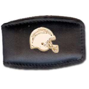   San Diego Chargers Gold Plated Leather Money Clip: Sports & Outdoors