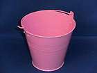 Small Pink Tin Bucket 13.8cm. Ideal Decorative Item