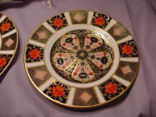   Royal Crown Derby Old Imari #1128 Bread Plates & 1 Salad Plate  