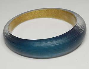 NWT ALEXIS BITTAR Lucite Tapered Bangle Bracelet ~ Teal  