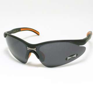 CHOPPERS Golf Sunglasses ALL SPORTS BLACK w/ ORANGE  