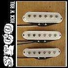 Brand New SET OF 3 SECO STRAT White ALNICO PICKUPS for 