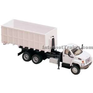   2003 GMC Topkick 3 Axle Roll On/Off Dumpster   White Toys & Games
