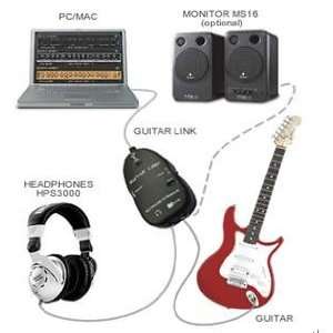  Usb Guitar to Pc Audio Interface Musical Instruments