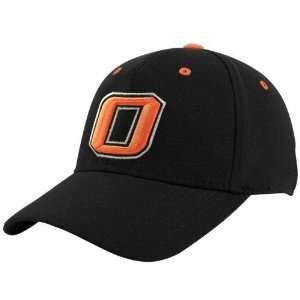   World Oklahoma State Cowboys Black Basic Logo 1 Fit Hat: Sports