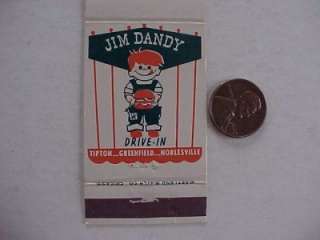 1960s Era Tipton Greenfield Noblesville Indiana Jim Dandy Drive In 