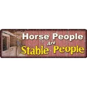  Tin Sign   Horse People 