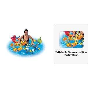    Splash & Play Inflatable Bear Swim Ring Pool Float: Toys & Games