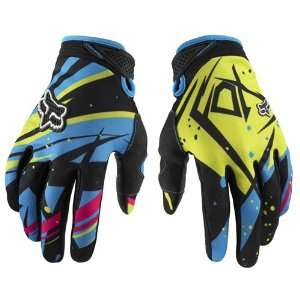   Mens MX/Off Road/Dirt Bike Motorcycle Gloves   Green/Blue / X Large