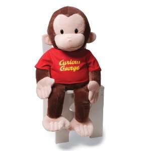  Gund Curious George in Red Shirt Plush 26 Figure (Brown 
