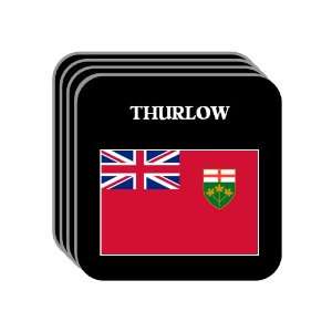  Ontario   THURLOW Set of 4 Mini Mousepad Coasters 