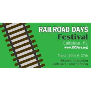   Vinyl Banner   Jacksonville Railroad Days Festival 