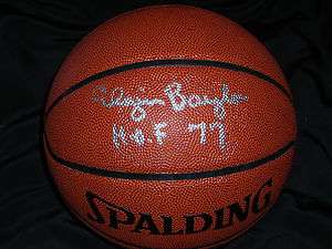 Elgin Baylor LAKERS Signed AUTOGRAPHED I/O Basketball PSA/DNA HOF 77 