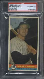 1959 Bazooka Mickey Mantle PSA 0 (2205)  