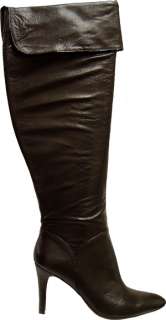 Enzo Angiolini Womens Irinna Black/Brown Leather Boot  