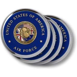  Air Force Iraqi Freedom Chrome 4 Coaster Set Everything 