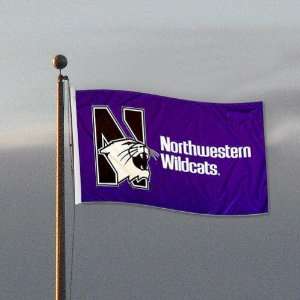  Northwestern Wildcats Double Sided 3x5 Flag: Sports 