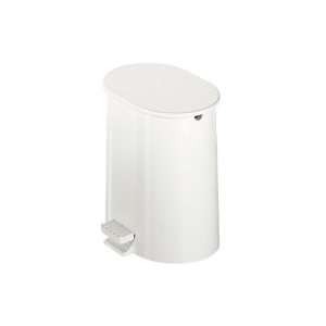  Gedy 2509 02 Round White Waste Bin With Pedal 2509 02 