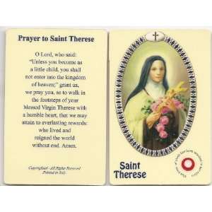  Saint Therese of Lisieux Holy Card with Relic Everything 