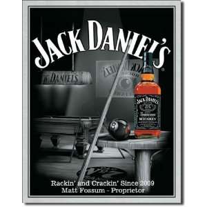    Personalized Jack Daniels Billiards Tin Sign