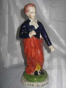 vintage staffordshire statue of LORD BYRON large  
