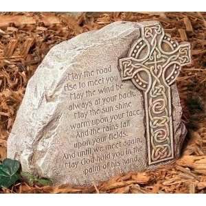  Celtic Cross Garden Stone   Irish Blessing: Kitchen 