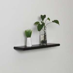   Georgetown Round Edged Floating Wall Shelf Espresso