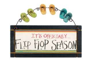 Its Officially Flip Flop Season~ Mini Wood Beach Sign  