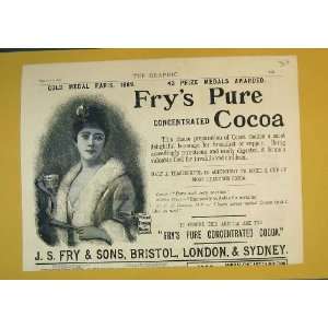   Advert FryS Pure Concentrated Cocoa Drink Bristol