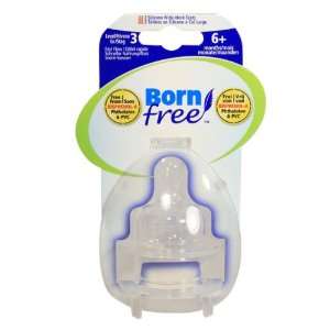  Born Free Twin Pack Replacement Level 3 Teats Baby