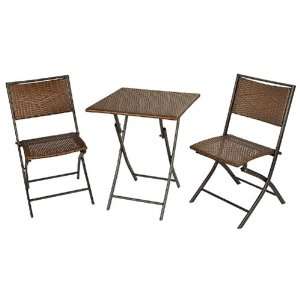   50108151 Copper Ridge Metal Bistro Table & 2 Folding Chairs Set: Baby