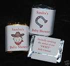 60 Baby Shower Candy Bar Wrappers  LITTLE COWBOY