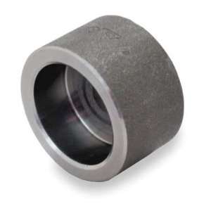 Forged Steel Black and Galvanized Pipe Fittings Cap,1 1/2 In,Socket We 