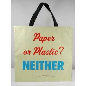  (15x16) Paper or Plastic Shopper Bag by Blue Q