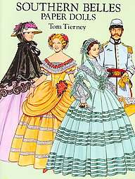Southern Belles Paper Dolls in Full Color by Tom Teirney 1993 