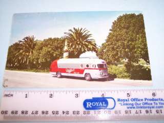 JJ253 Vintage 50s Miller High Life Cruiser Bus ADV Card  