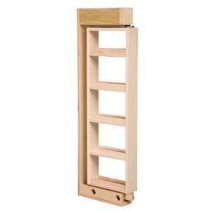 Wall Filler Cabinet Organizer   3 x 36   Solid Maple Wood  