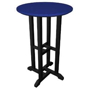   Counter Height Table in Black / Pacific Blue: Patio, Lawn & Garden